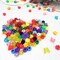 MIIIM 1000Pcs 6x9mm Pony Beads Shapes in 5 Styles 21 Colors, Heart, Star, Butterfly, Flower, Assorted Kandi Beads for Friendship Bracelet, Big Hole Hair Braids Crafts, Jewelry Making (Multi-Glitter)